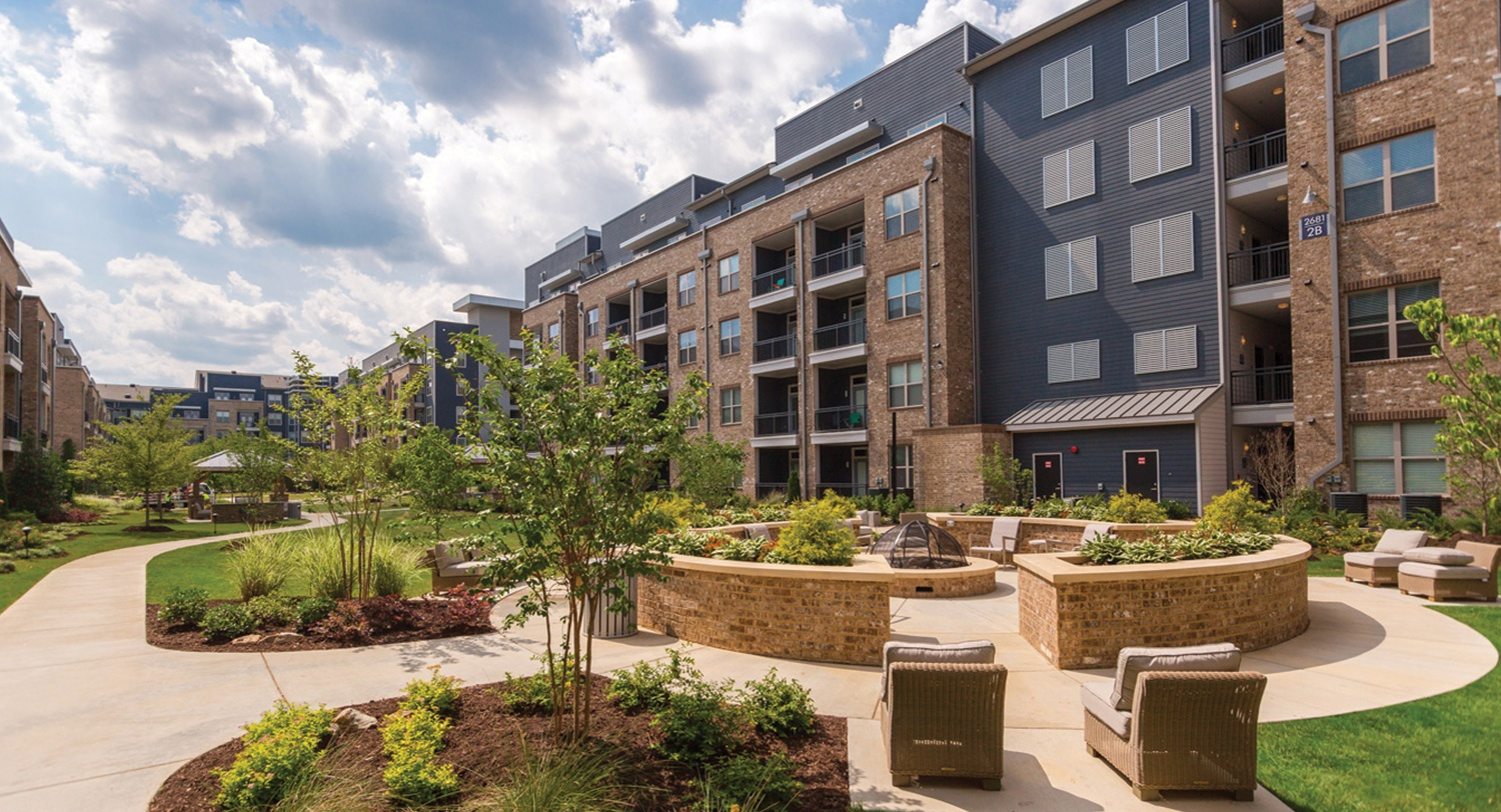 apartment courtyard